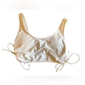 SHEIN Bikini Top, White, Size L